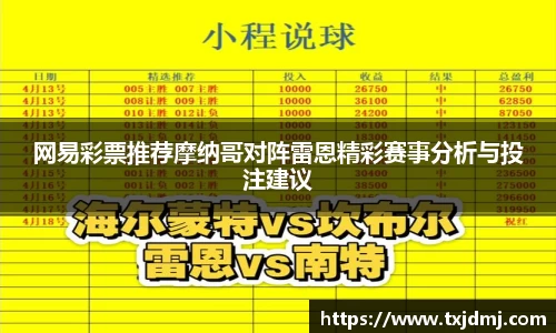 网易彩票推荐摩纳哥对阵雷恩精彩赛事分析与投注建议